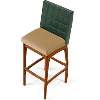 Kit 02 Banquetas Altas B04 Verde Musgo Bege Escuro - 3