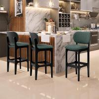 Banqueta Alta Bar Cozinha Betta L02 Preto Verde Musgo - 7