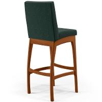 Kit 04 Banquetas Altas Mila Linho Verde Musgo - 2