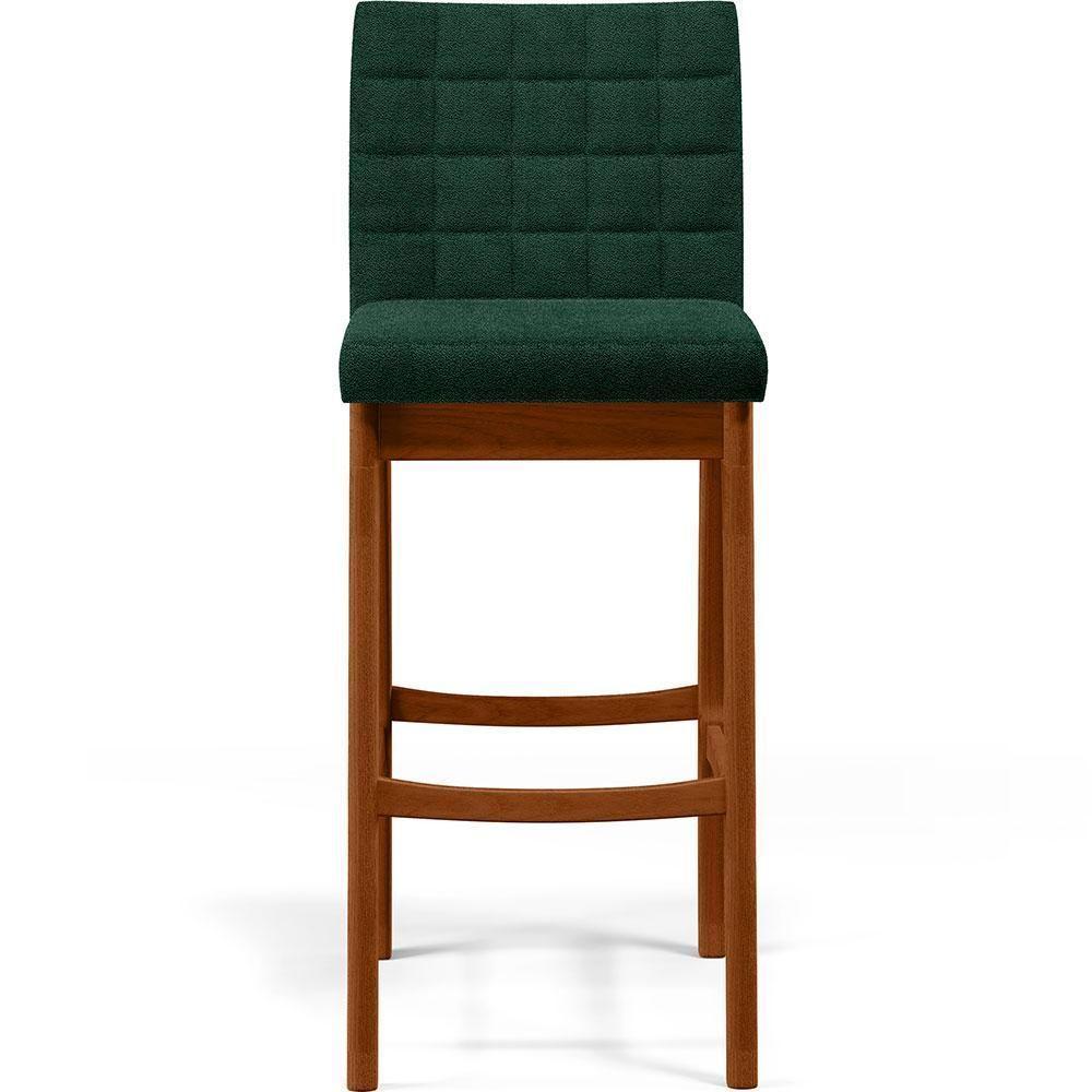 Kit 02 Banquetas Altas Cozinha Mila B04 Bouclê Verde - 5