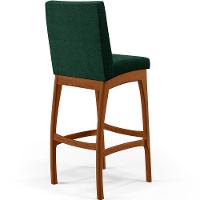 Kit 02 Banquetas Altas Cozinha Mila B04 Bouclê Verde - 2