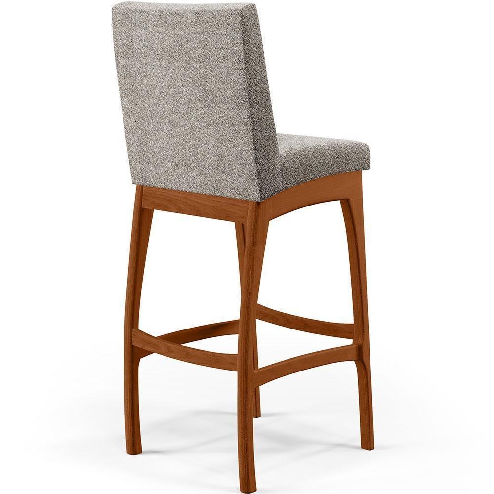 Kit 04 Banquetas Altas Cozinha Mila B04 Bouclê Bege - 2