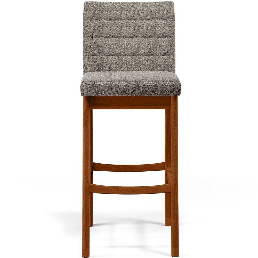 Kit 04 Banquetas Altas Cozinha Mila B04 Bouclê Bege - 5