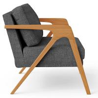 Kit 04 Poltrona Pietra L02 Linho Cinza Escuro - 5