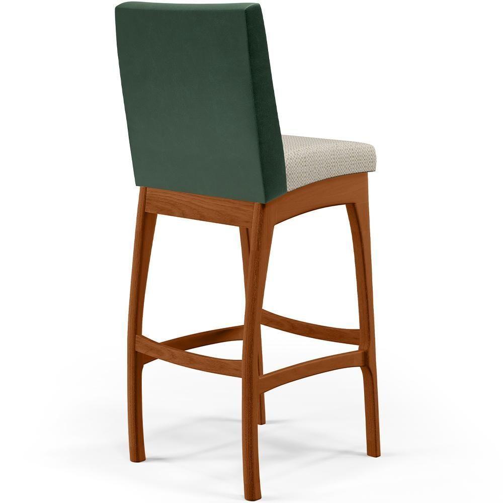 Kit 06 Banquetas Altas B04 Verde Musgo Champagne - 2