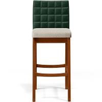 Kit 06 Banquetas Altas B04 Verde Musgo Champagne - 8