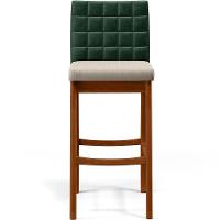 Kit 02 Banquetas Altas Cozinha B04 Verde Musgo Cru - 5