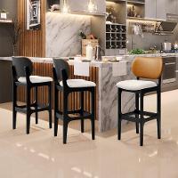 Kit 6 Banquetas Alta Betta Preto Whisky Linho Cru - 8