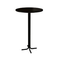 Conjunto Bistrô Mesa Com 2 Banquetas Altas Morumbi Preto E Tampo Preto - Cor: Preto