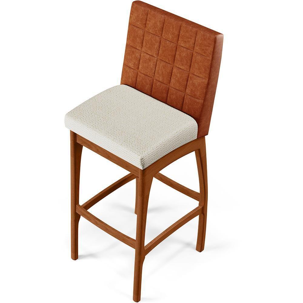 Kit 03 Banquetas Altas B04 Camel Champagne - 3