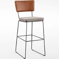 Banqueta Alta Cozinha Jantar Fixa Allana L02 Camel Bege - 1