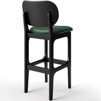 Kit 3 Banquetas Alta Betta Preto Facto Verde Musgo - 2