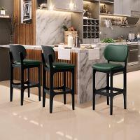 Kit 3 Banquetas Alta Betta Preto Facto Verde Musgo - 8