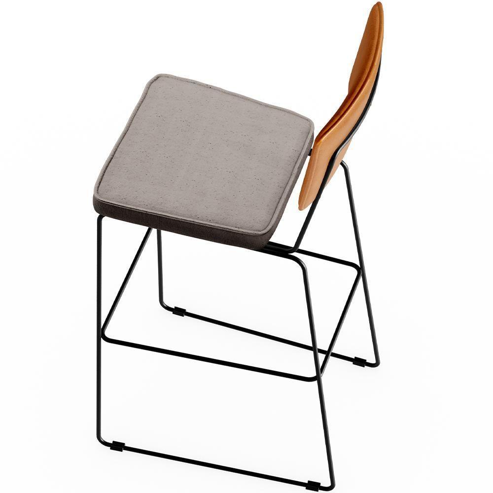 Kit 03 Banquetas Altas Whisky Linho Bege - 3