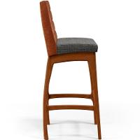 Kit 03 Banquetas Altas B04 Camel Cinza Escuro