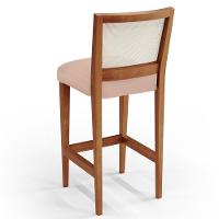 Kit 02 Banquetas Alta Branco Linho Rosê - 2