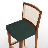 Kit 03 Banquetas Alta Branco Linho Verde Musgo