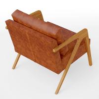 Kit 04 Poltronas Pietra Estrutura L02 Couríssimo Camel