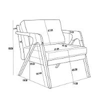 Kit 04 Poltronas Pietra Estrutura L02 Couríssimo Camel - 9
