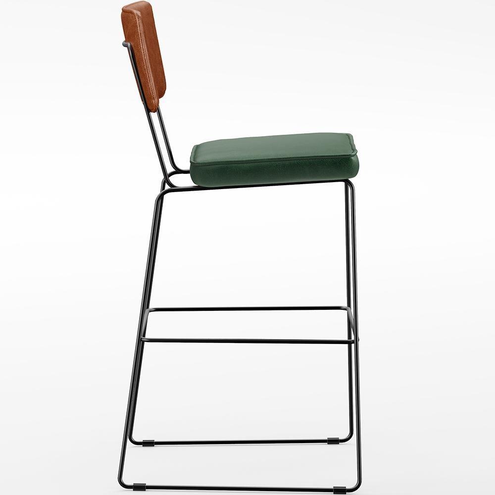 Kit 02 Banquetas Altas Camel Facto Verde Musgo - 4