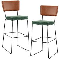 Kit 02 Banquetas Altas Camel Facto Verde Musgo - 1