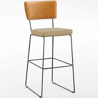 Kit 03 Banquetas Altas Whisky Linho Bege Escuro - 8