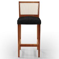 Kit 03 Banquetas Alta Branco Linho Chumbo - 7