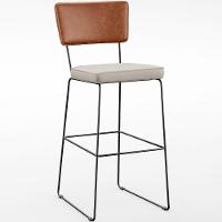 Kit 03 Banquetas Altas Cozinha Allana L02 Camel Linho Cru - 15