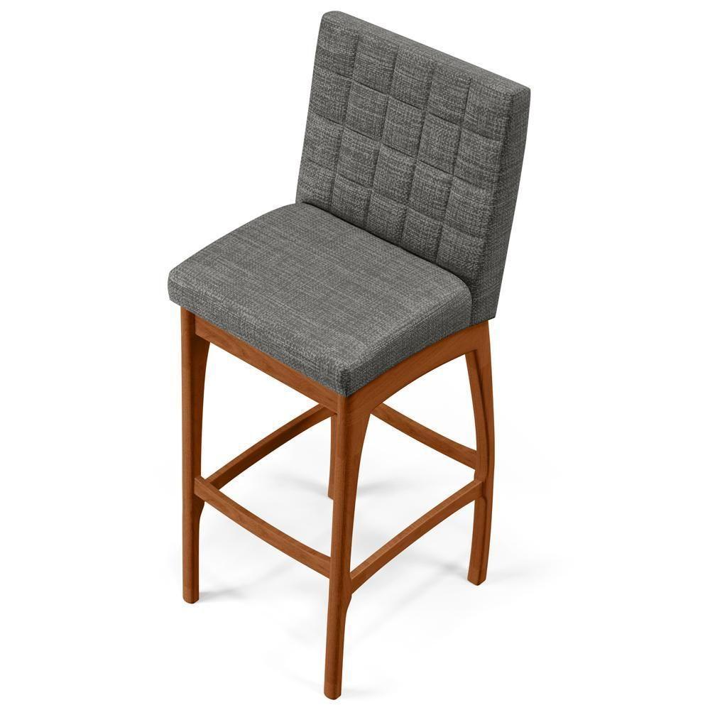 Banqueta Alta Para Cozinha B04 Cinza Escuro - 3