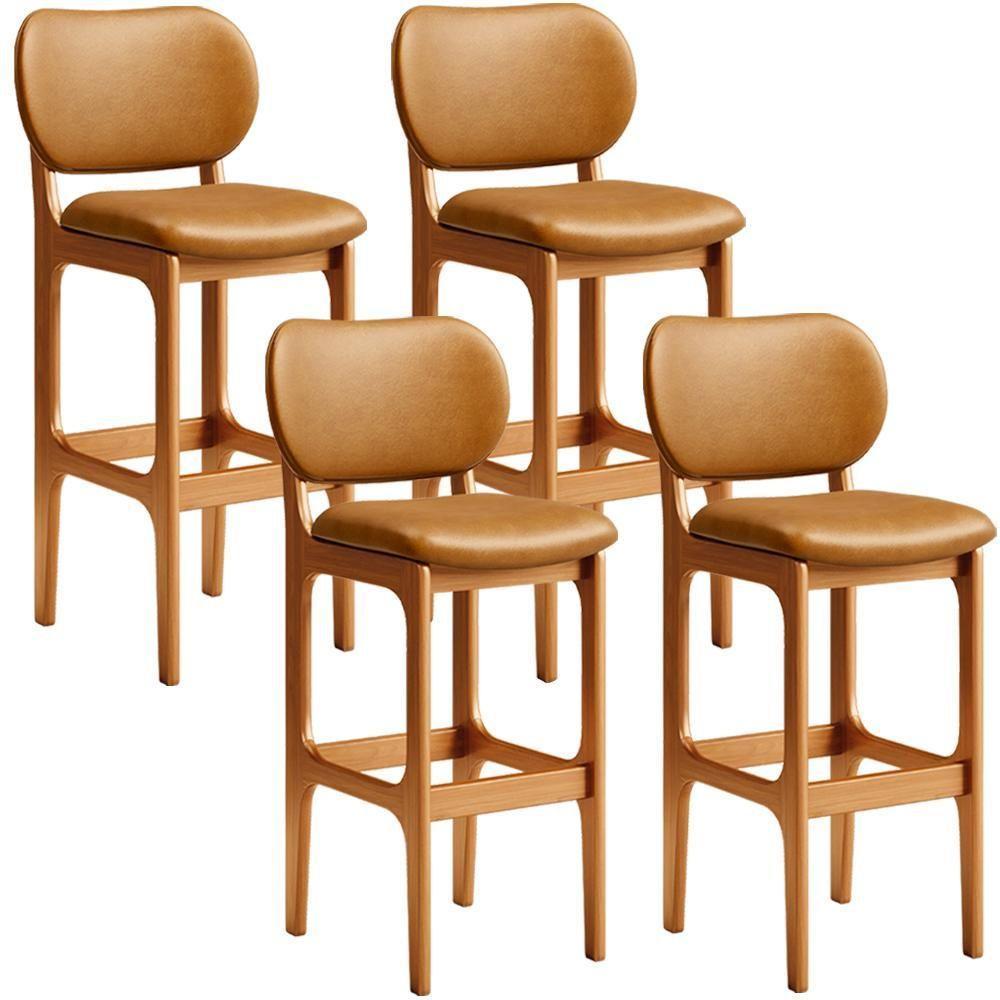 Kit 4 Banquetas Alta Bar Cozinha Betta L02 Imbuia Whisky - 1