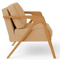 Kit 02 Poltronas Pietra Estrutura L02 Linho Bege Escuro - 3