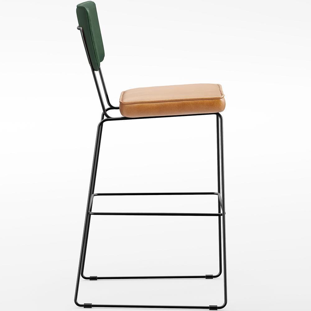 Kit 3 Banquetas Altas Cozinha Allana L02 Verde Musgo Whisky - 4