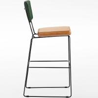 Kit 3 Banquetas Altas Cozinha Allana L02 Verde Musgo Whisky