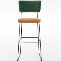 Kit 3 Banquetas Altas Cozinha Allana L02 Verde Musgo Whisky - 5