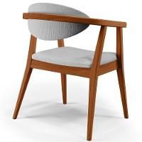 Kit 02 Poltronas Para Sala De Estar Cecília B04 Linho Cinza - 5