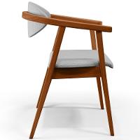 Kit 02 Poltronas Para Sala De Estar Cecília B04 Linho Cinza - 6