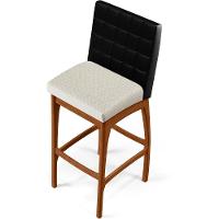 Kit 03 Banquetas Altas B04 Preto Champagne