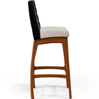 Kit 03 Banquetas Altas B04 Preto Champagne - 6