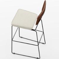 Kit 04 Banqueta Alta Cozinha Allana L02 Marrom Champagne - 3