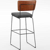 Kit 02 Banquetas Altas Camel Linho Cinza Escuro - 3