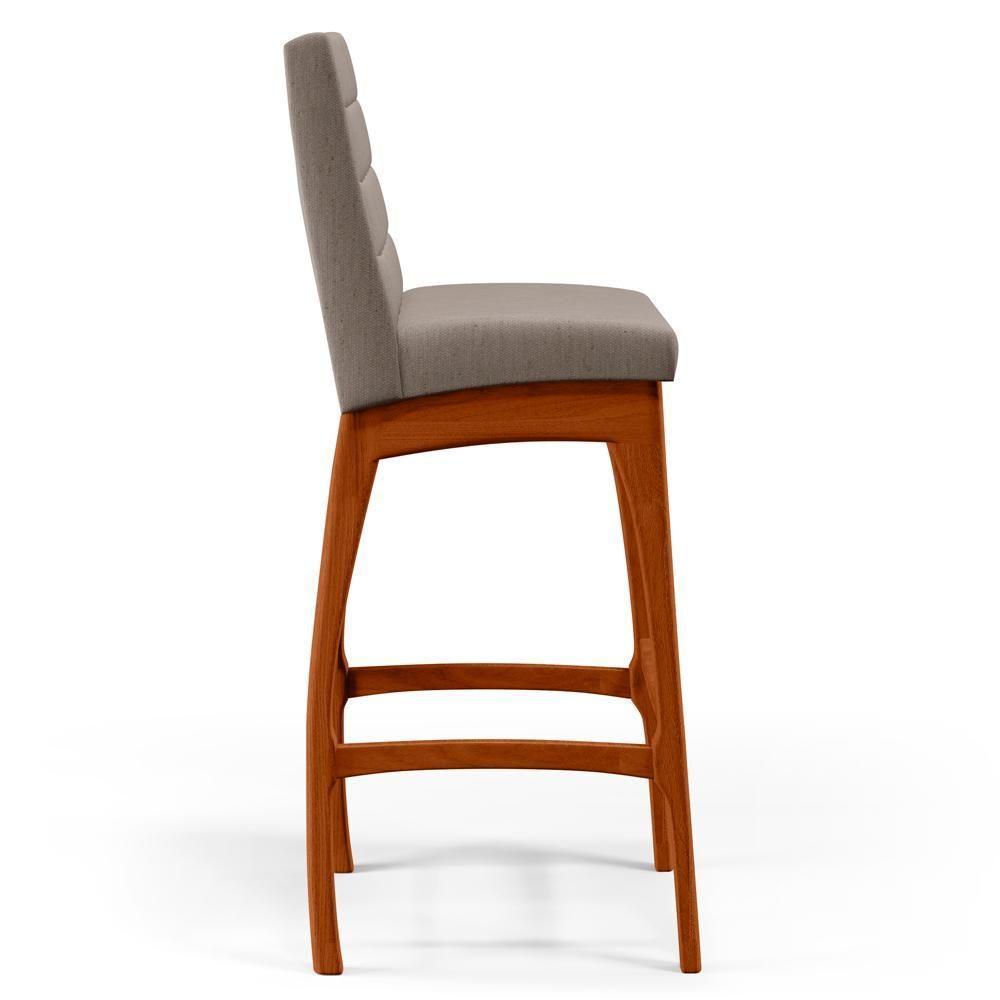 Kit 06 Banquetas Altas Para Cozinha B04 Bege - 4