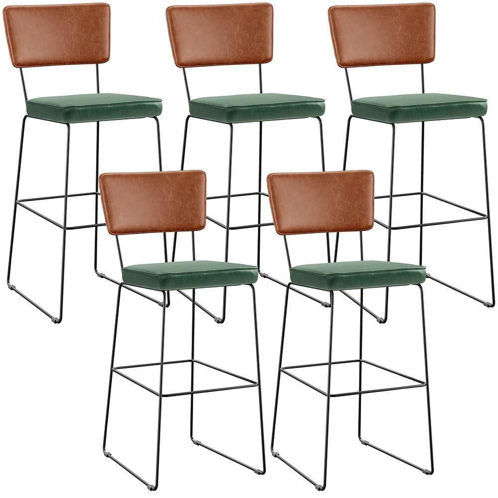 Kit 05 Banquetas Altas Camel Facto Verde Musgo - 1