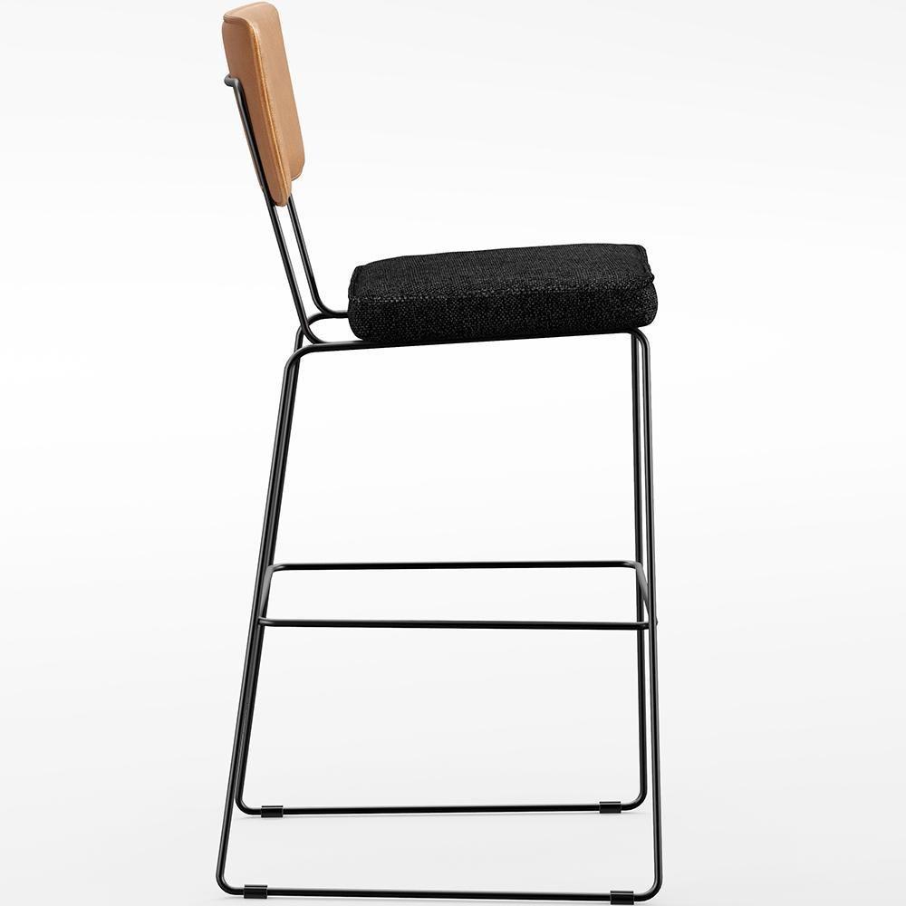 Kit 05 Banquetas Altas Allana L02 Whisky Chumbo - 4