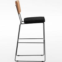 Kit 05 Banquetas Altas Allana L02 Whisky Chumbo