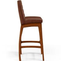 Kit 04 Banquetas Altas Para Cozinha B04 Marrom