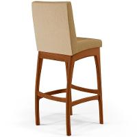 Kit 02 Banquetas Altas Mila Linho Bege Escuro - 2