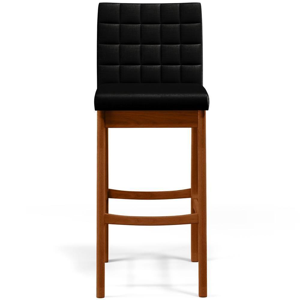 Kit 05 Banquetas Altas Mila Facto Preto - 5