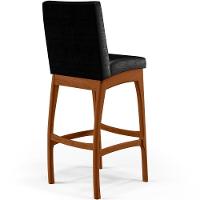 Kit 05 Banquetas Altas Mila Facto Preto - 2