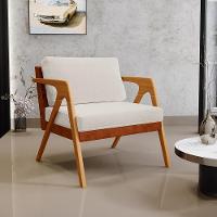 Kit 04 Poltronas Sala L02 Couríssimo Camel Linho Cru - 15