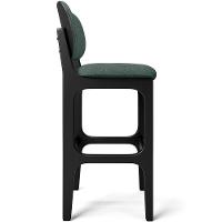 Kit 3 Banquetas Alta Cozinha Betta L02 Preto Verde Musgo - 3